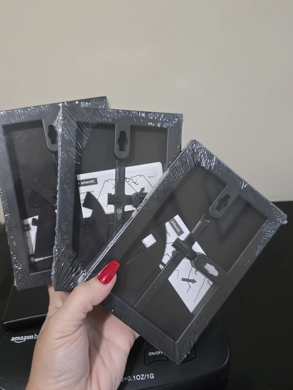 Mainstays 4x6 in Photo Frames - Black (Set of 3)